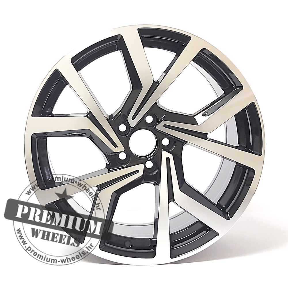 ALU FELGA VW 5X112 18″ WBY1154CP ET51 CRNA POLIRANA - cover