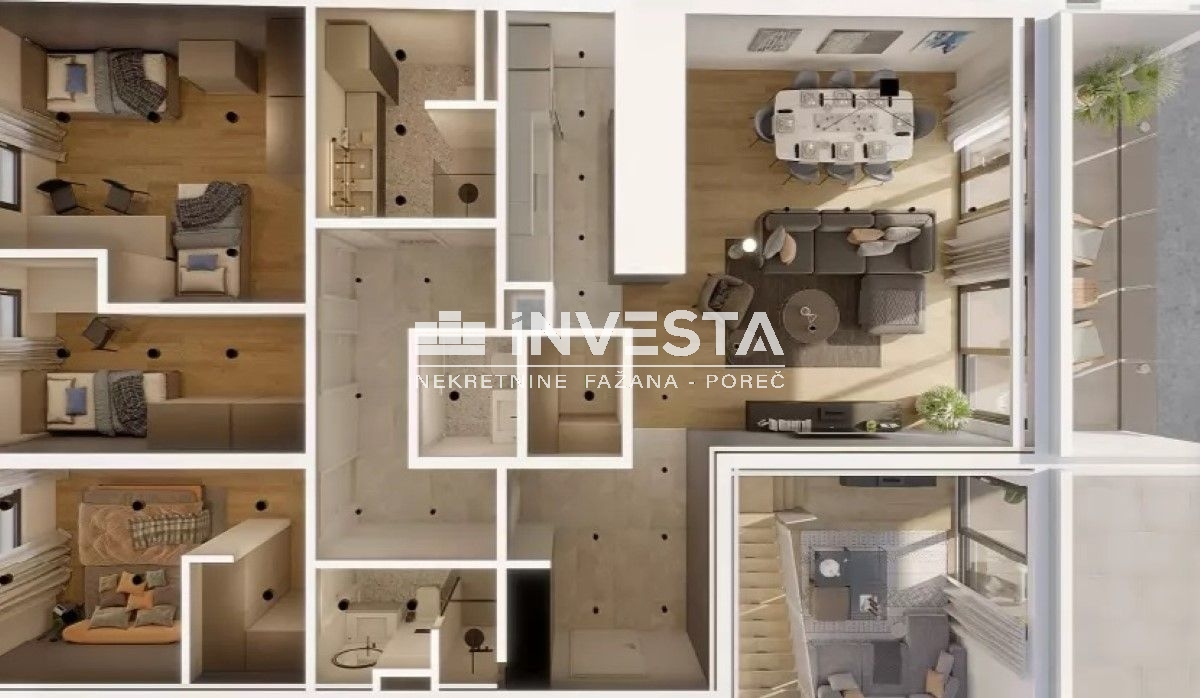 Pula, strogi centar, SMART HOME 4-sobni stan sa parkirnim mjestom - cover
