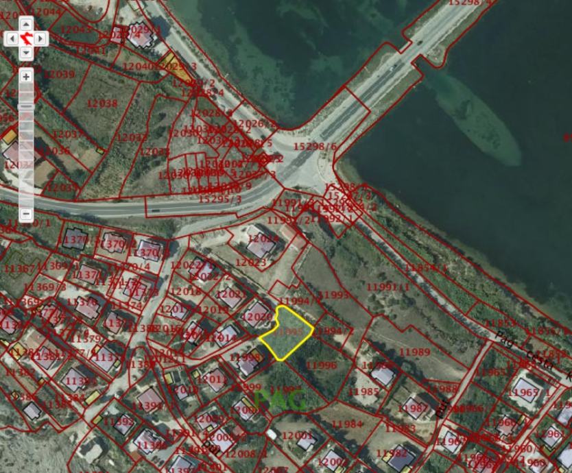 Građevinsko zemljište, Pag, 600 m2, prvi red do mora - cover