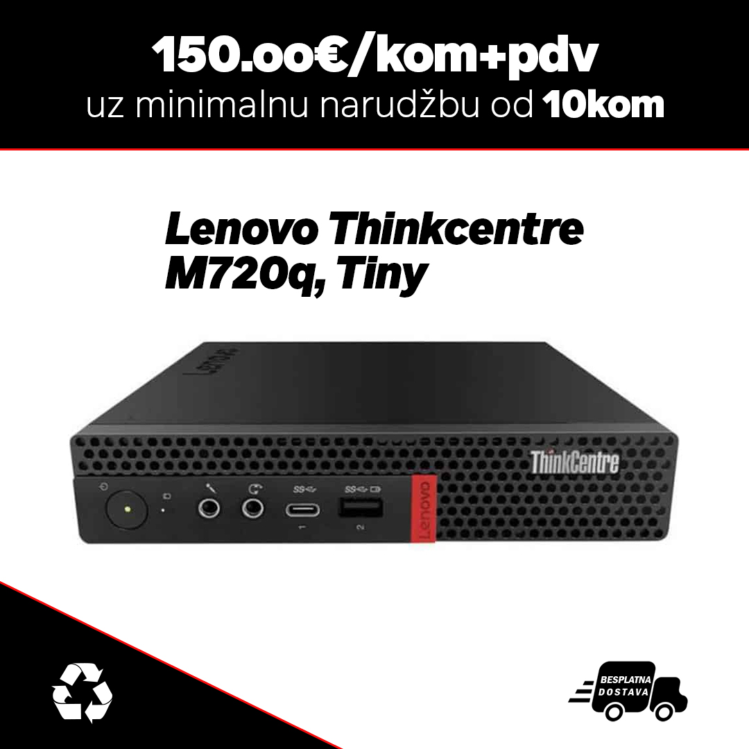 10 x lenovo Thinkcentre M720q, Tiny/Intel Core i5-8500T/8 GB DDR4/256GB SSD - cover