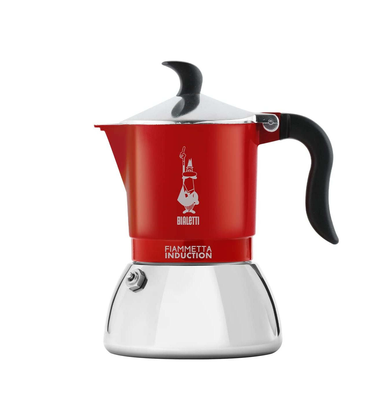Bialetti Fiammetta Induction Moka/kafetijera 2 šalice-crvena - cover