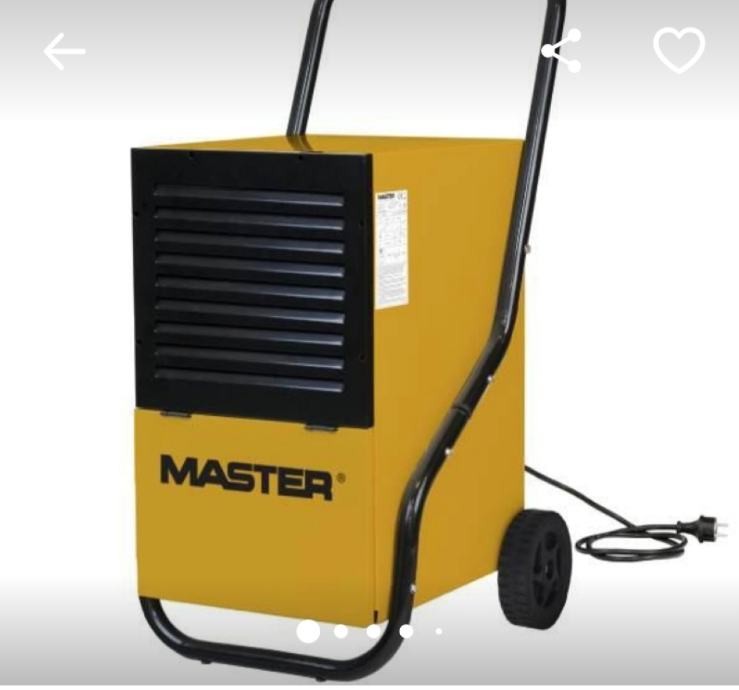 Iznajmljujemo PROFI odvlaživače Master - cover