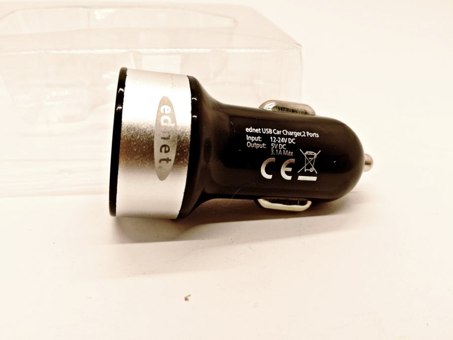 Auto punjač USB dual port 5V 1A/2,1A - cover