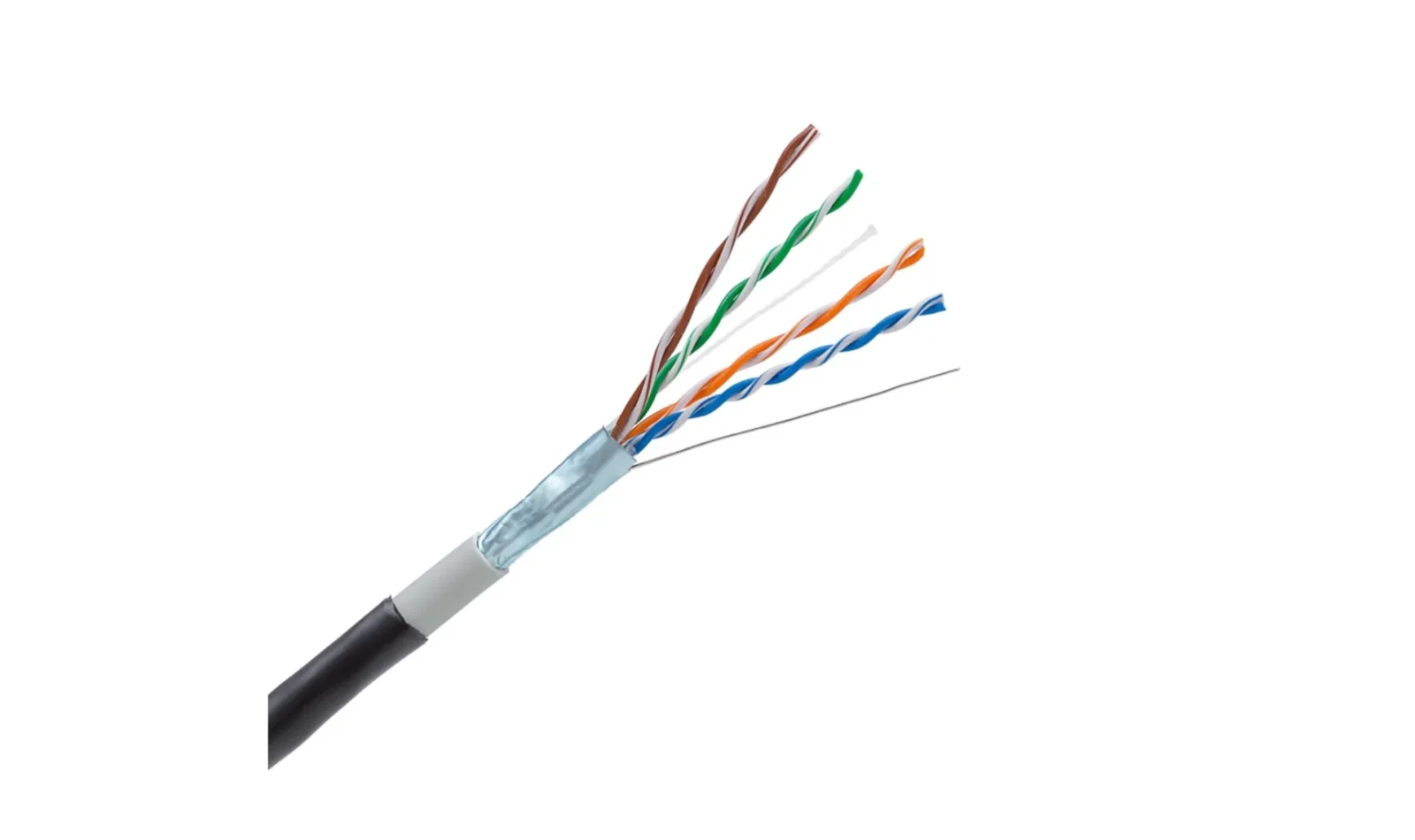 *IZDVOJENO* DODATNA OPREMA KABEL F/UTP PE/OUTDOOR FTP KABEL s 4 parice, sa zajedničkim zaslonom od Al folije i plaštom od polietilena (PE) za vanjsku upotrebu. Puni Bakar - cover
