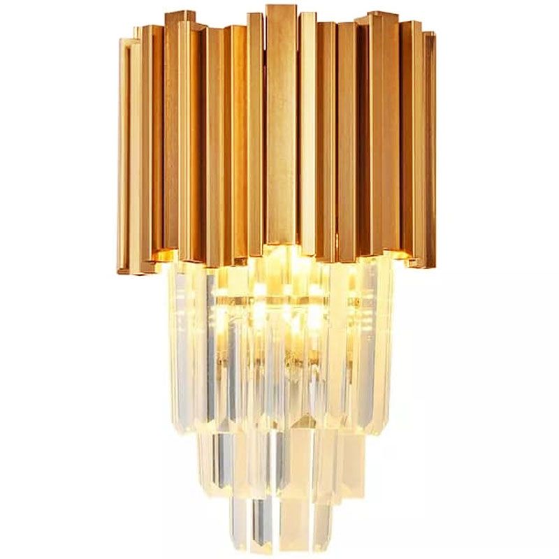 Zlatna kristalna lampa zidna lampa 312357 - cover