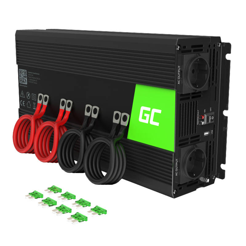Pretvarač napona Green Cell Inwerter 12V / 230V 2000W/4000W (čisti sinusni val) - cover