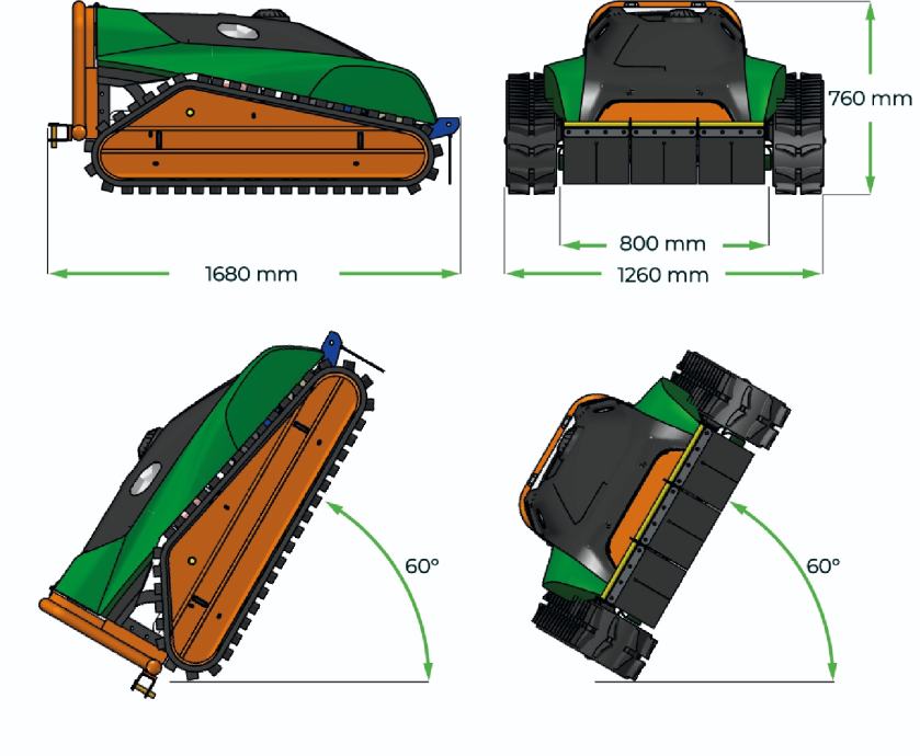 MDB F23 GREEN CLIMBER *KAWASAKI * DALJINSKO UPRAVLJANJE * SOLARI - cover