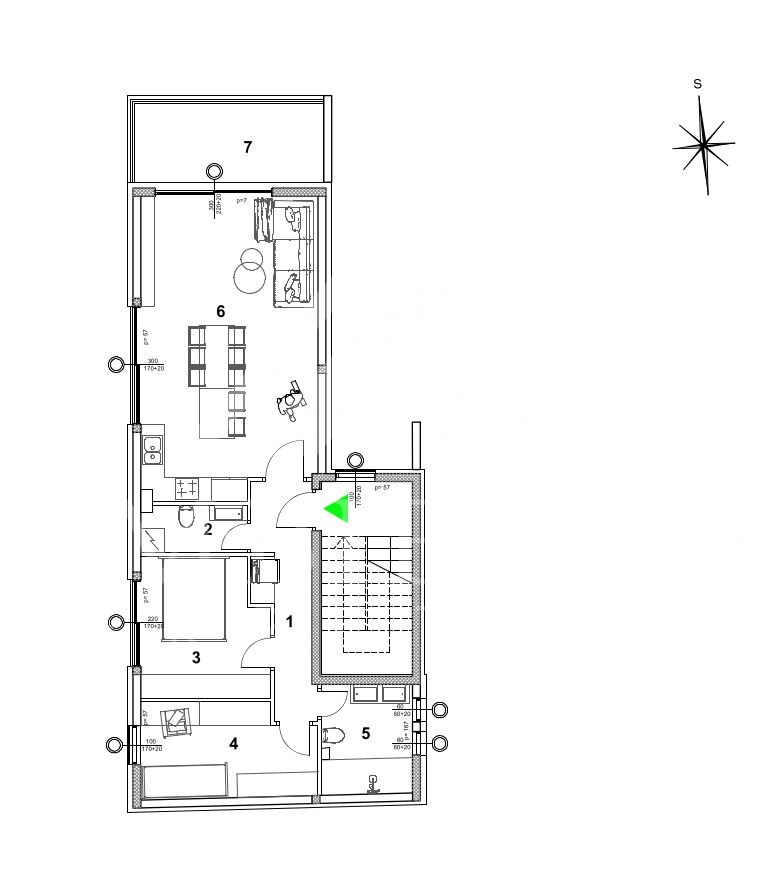 Samobor,centar, novogradnja, 2 sp.sobe, 86m2, loggia, 2 parkinga - cover