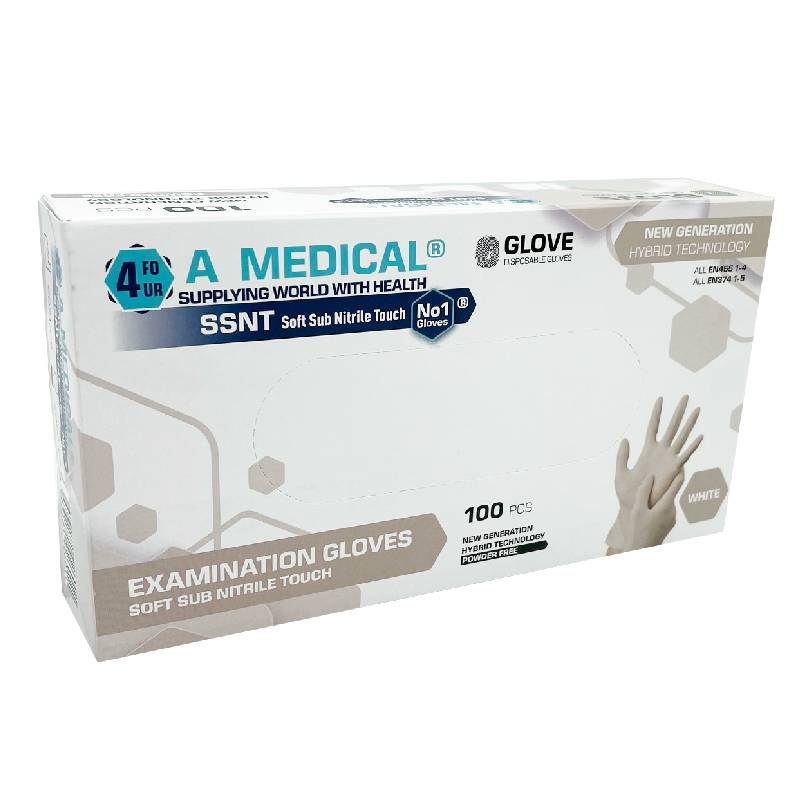 RUKAVICE ZAŠTITNE SSNT A4 MEDICINSKE BIJELE L 100/1 - cover