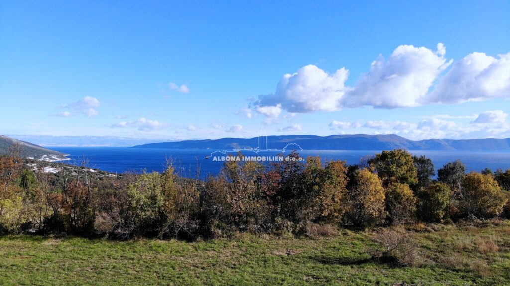 Građevinsko zemljište sa prekrasnim pogledom na Kvarner - cover