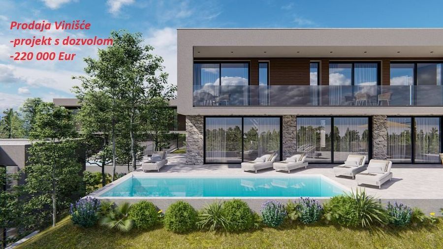 Zemljište na prodaju Vinišće (Marina) - VINIŠĆE PROJEKT S DOZVOLOM 500 M2, € 220.000, 500 m² - cover