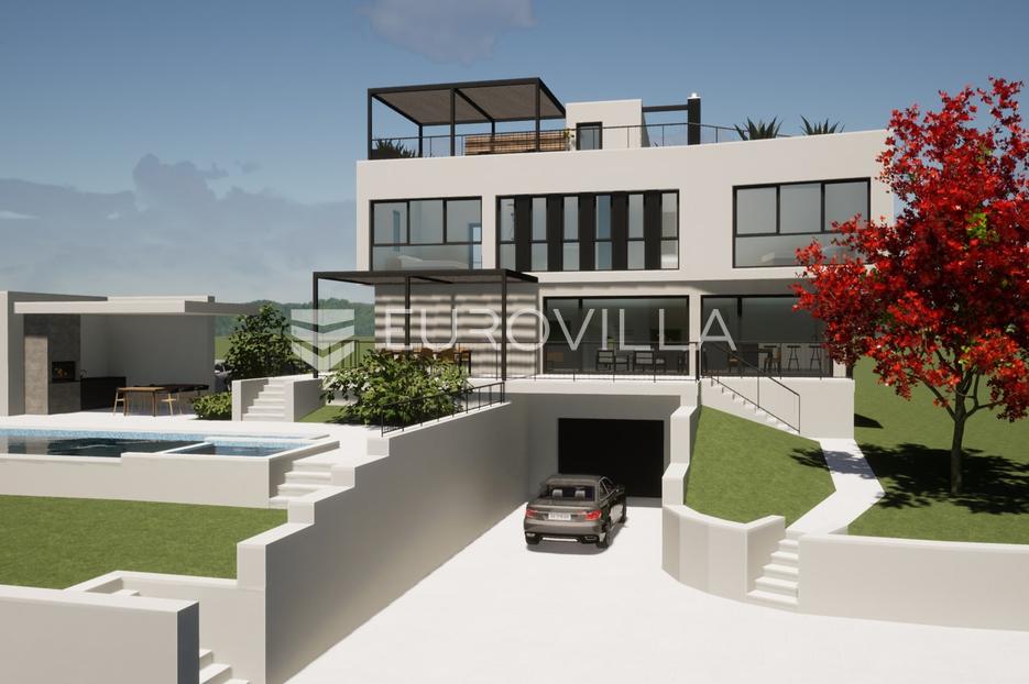 Istra, Poreč - Zemljište sa građevinskom dozvolom i pogledom na more - cover