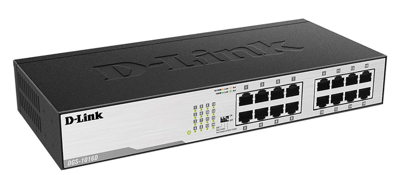 D-Link switch neupravljivi, DGS-1016D/E - cover