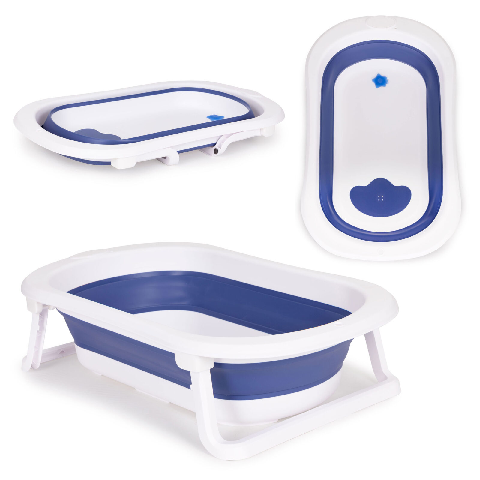 Ecotoys sklopiva kadica za bebe šešir plavi - cover