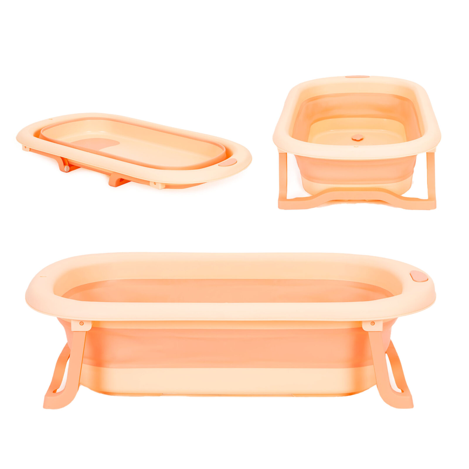 Ecotoys sklopiva kadica za bebe roza - cover