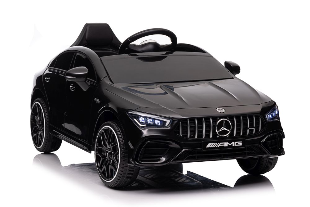 Licencirani auto na akumulator Mercedes CLA 45s AMG 4x4 - crni/lakirani - cover