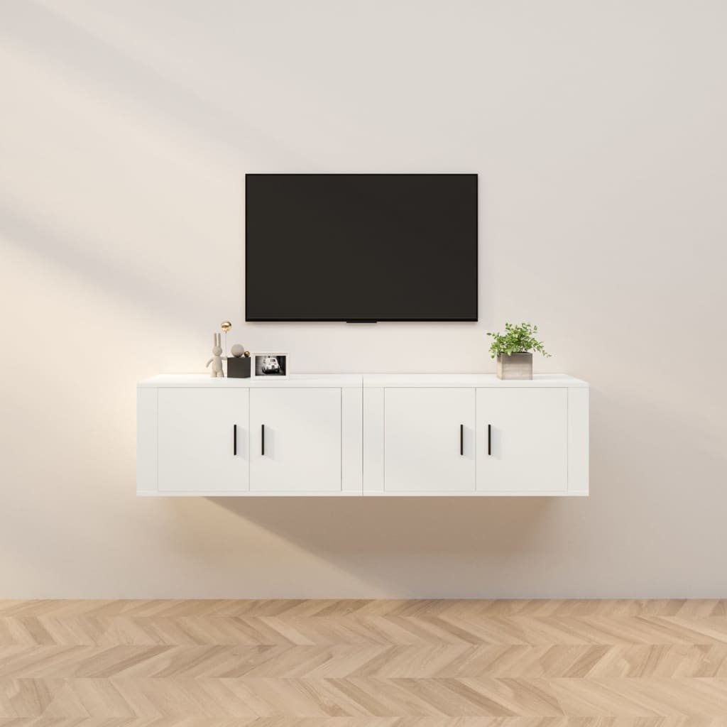 vidaXL Zidni TV ormarići 2 kom bijeli 80 x 34,5 x 40 cm - cover