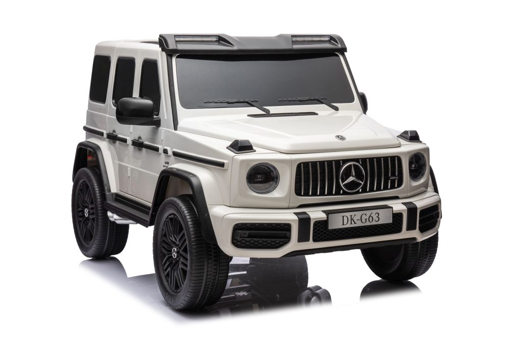 Licencirani auto na akumulator Mercedes G63 XXL 4x4 - dvosjed - bijeli - cover