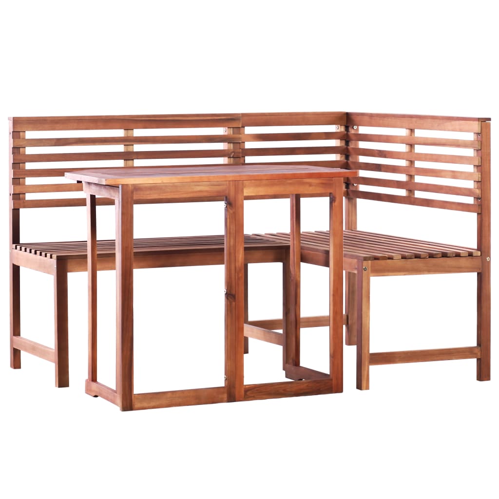 vidaXL 2-dijelni bistro set od masivnog bagremovog drva - cover