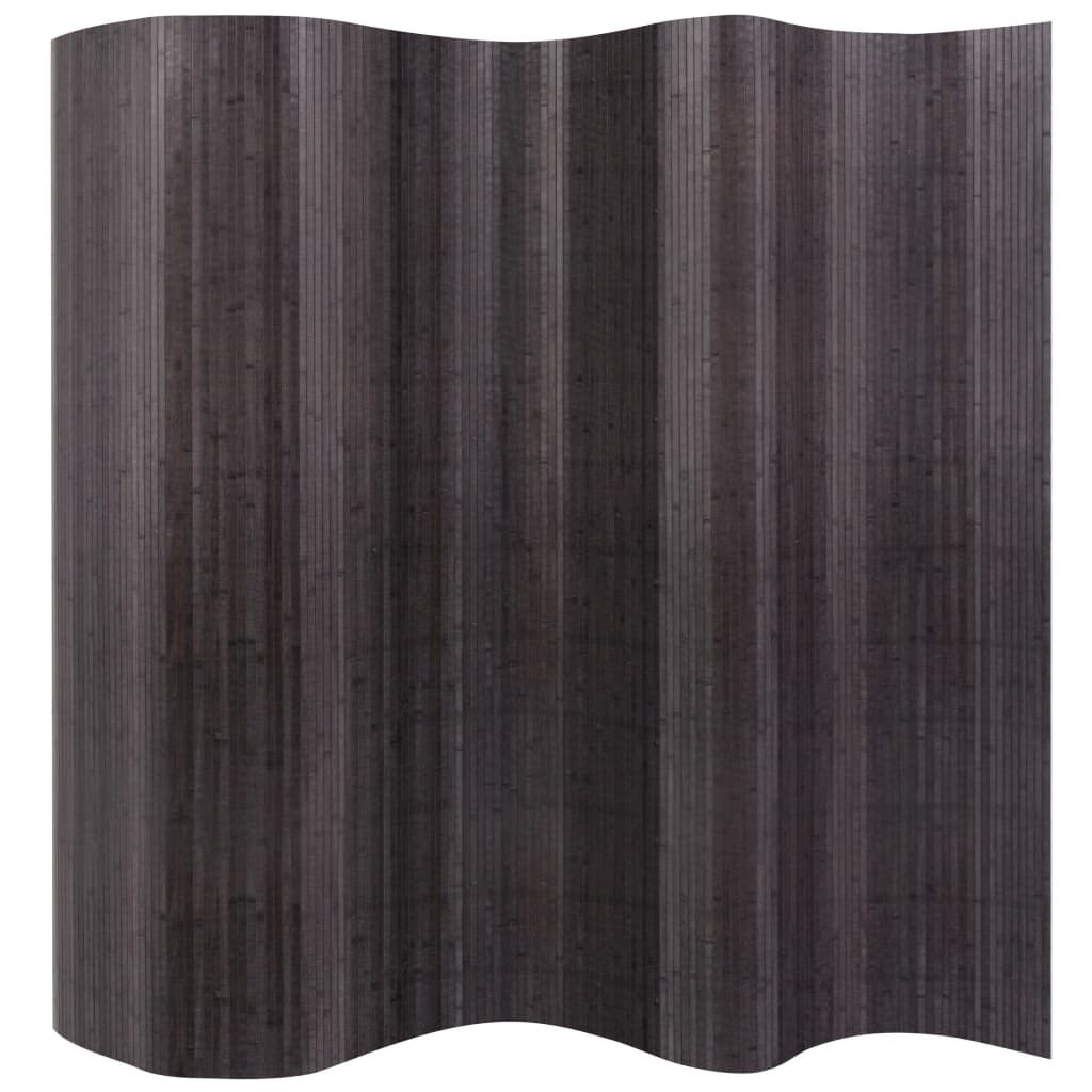 vidaXL Sobna Pregrada od Bambusa Siva 250 x 165 cm - cover