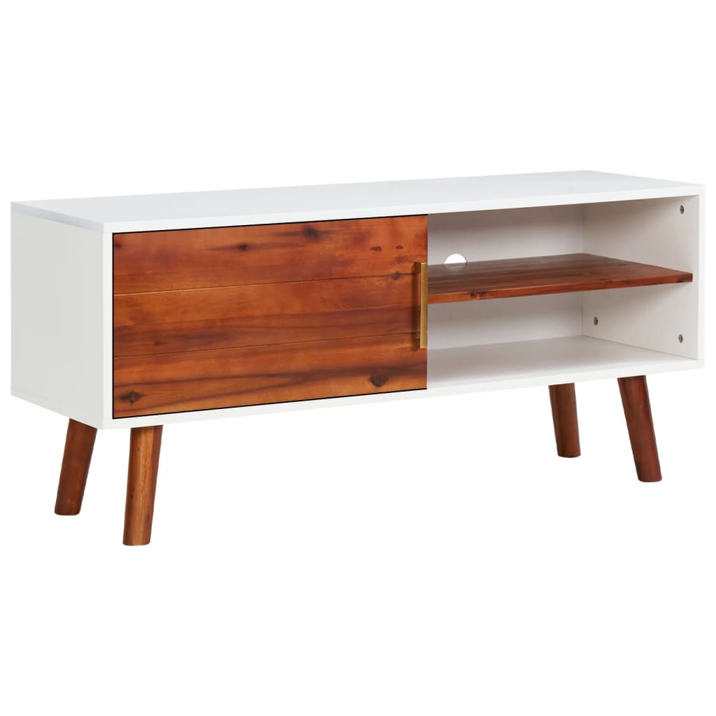 vidaXL TV ormarić 110 x 35 x 50 cm od masivnog bagremovog drva i MDF-a - cover