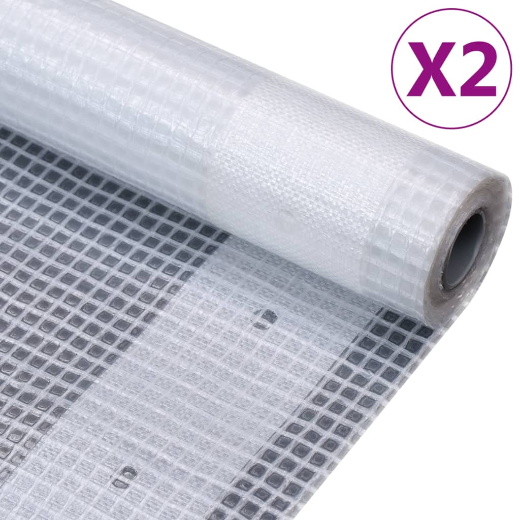 vidaXL Cerade Leno 2 kom 260 g/m² 2 x 4 m bijele - cover