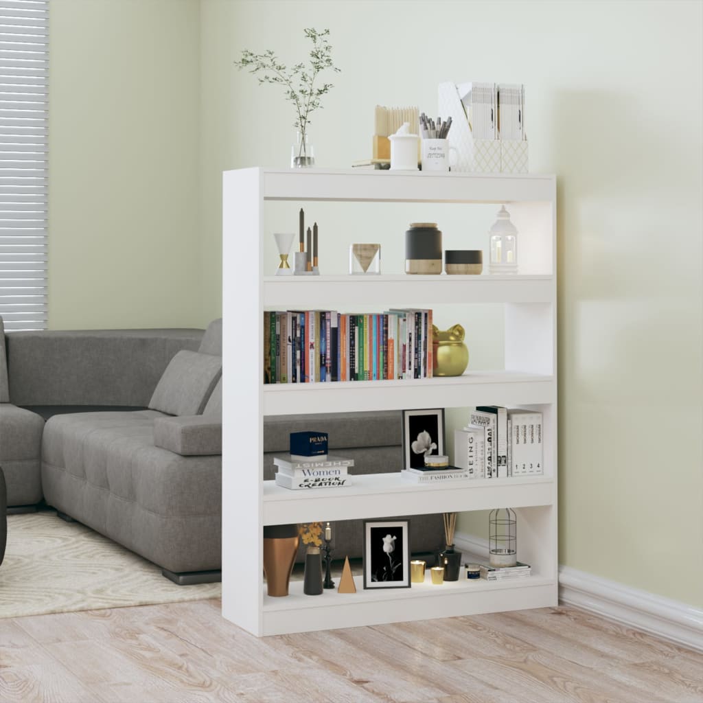 vidaXL Ormarić za knjige / sobna pregrada bijeli 100 x 30 x 135 cm - cover
