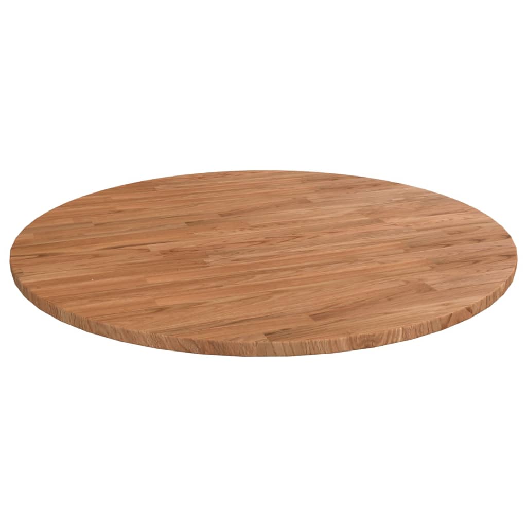 vidaXL Okrugla stolna ploča smeđa Ø 90 x 1,5 cm tretirana hrastovina - cover