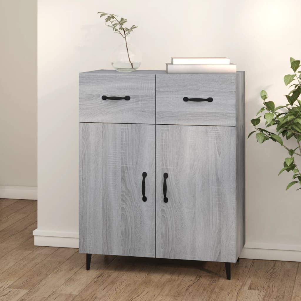 vidaXL Komoda boja hrasta sonome 69,5 x 34 x 90 cm konstruirano drvo - cover