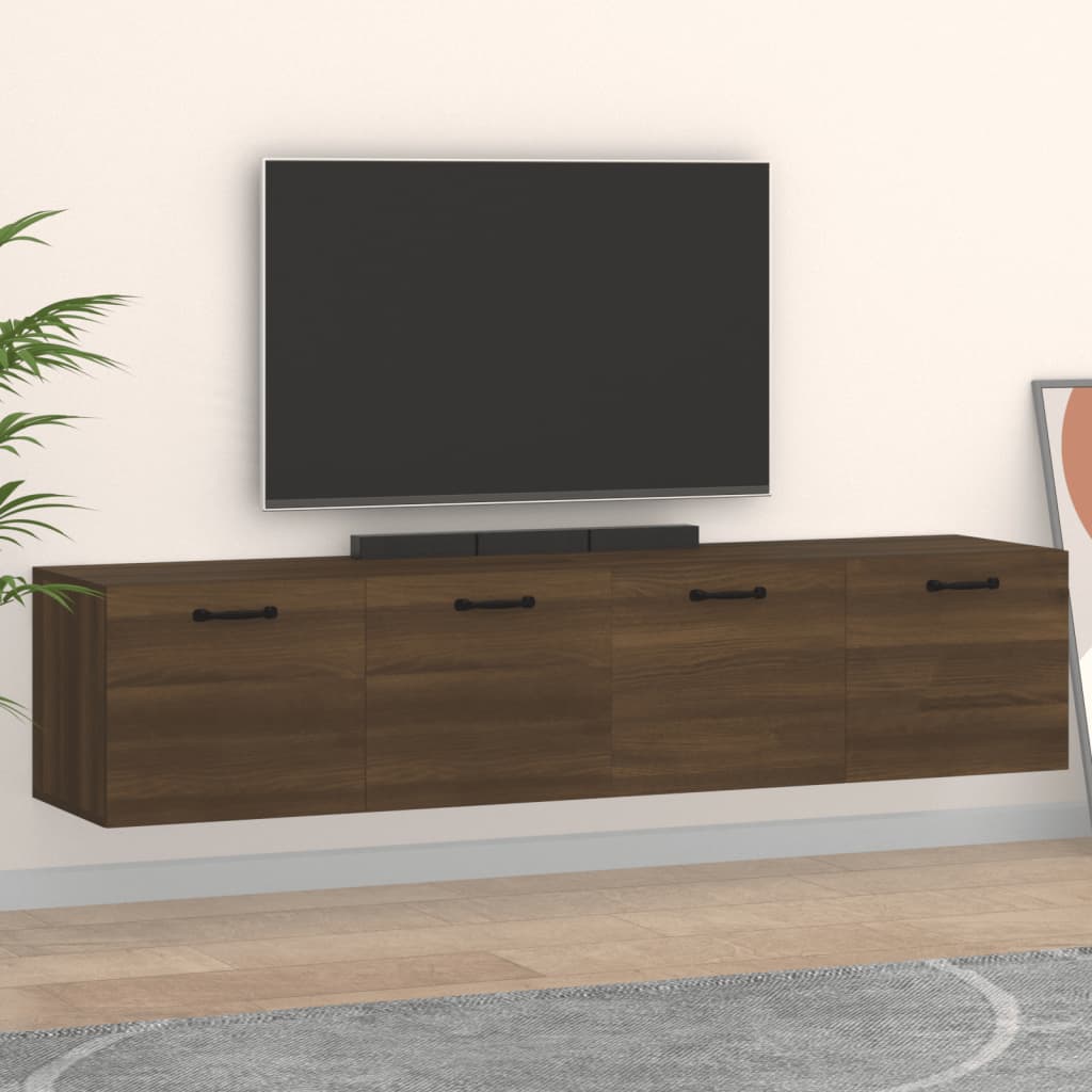 vidaXL Zidni ormarići 2 kom boja hrasta 60x36,5x35cm konstruirano drvo - cover