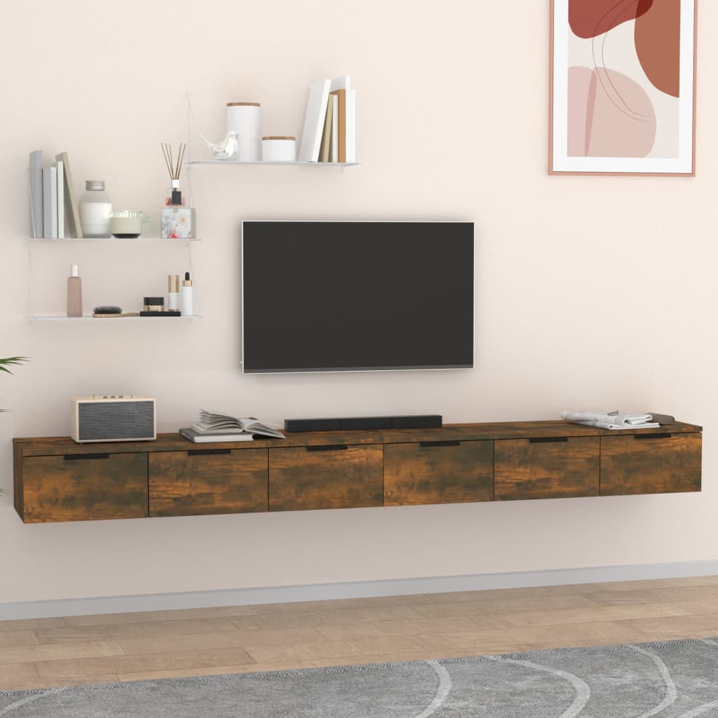 vidaXL Zidni ormarići 2 kom boja hrasta 102x30x20cm konstruiranog drva - cover