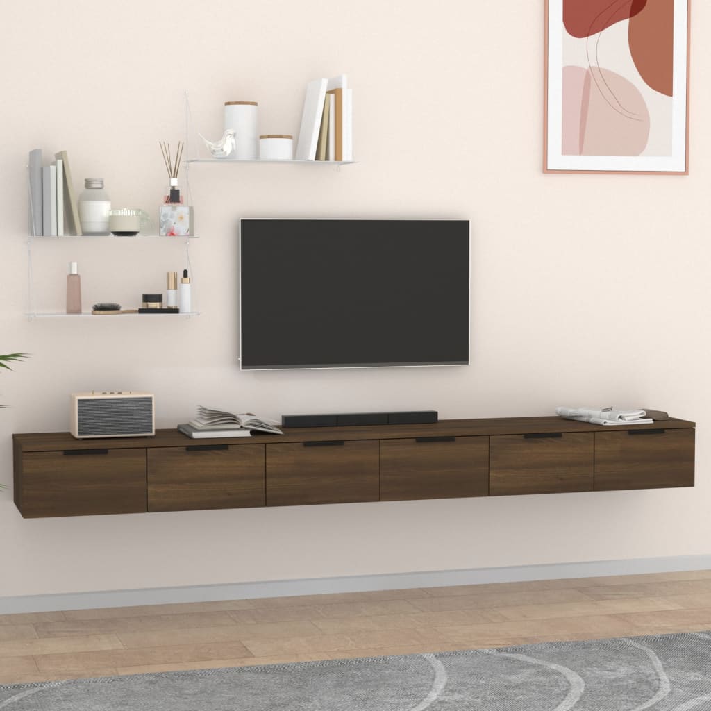 vidaXL Zidni ormarići 2 kom boja hrasta 102x30x20cm konstruiranog drva - cover