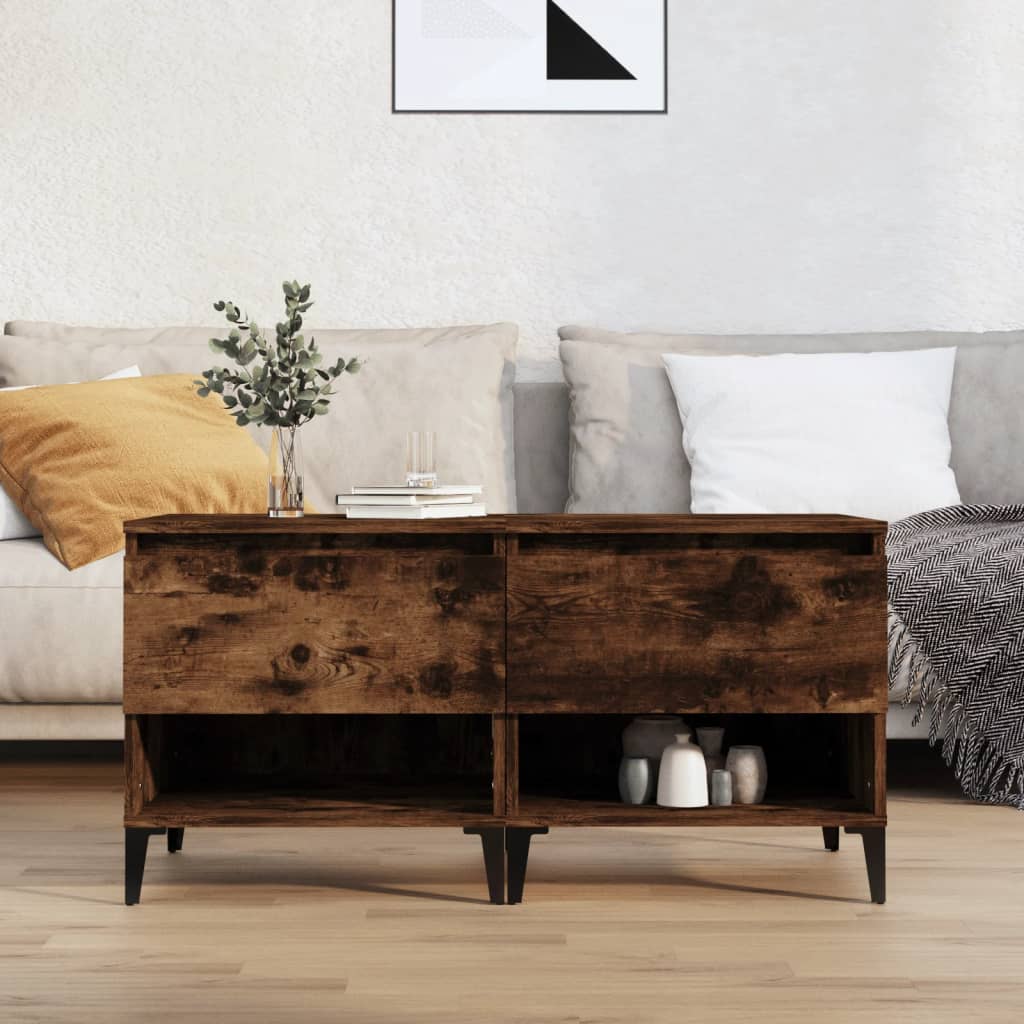 vidaXL Bočni stolići 2 kom boja hrasta 50x46x50 cm konstruirano drvo - cover
