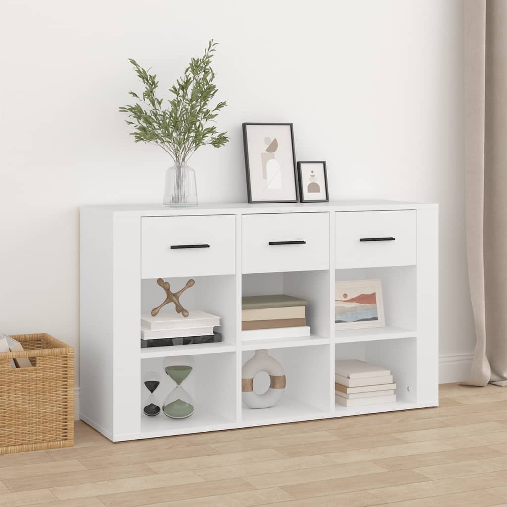 vidaXL Komoda bijela 100 x 30 x 59,5 cm od konstruiranog drva - cover
