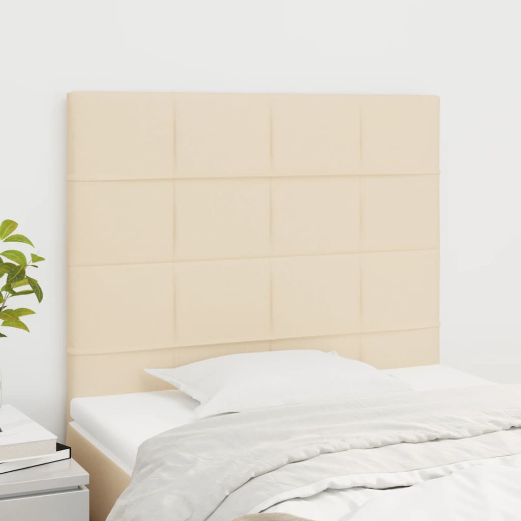 vidaXL Uzglavlja 2 kom krem 80x5x78/88 cm od tkanine - cover