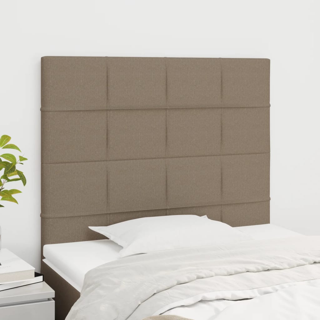 vidaXL Uzglavlja 2 kom smeđesiva 90x5x78/88 cm od tkanine - cover