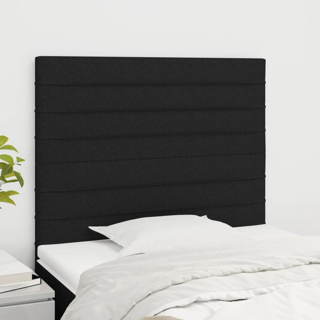 vidaXL Uzglavlja 2 kom crna 80x5x78/88 cm od tkanine - cover