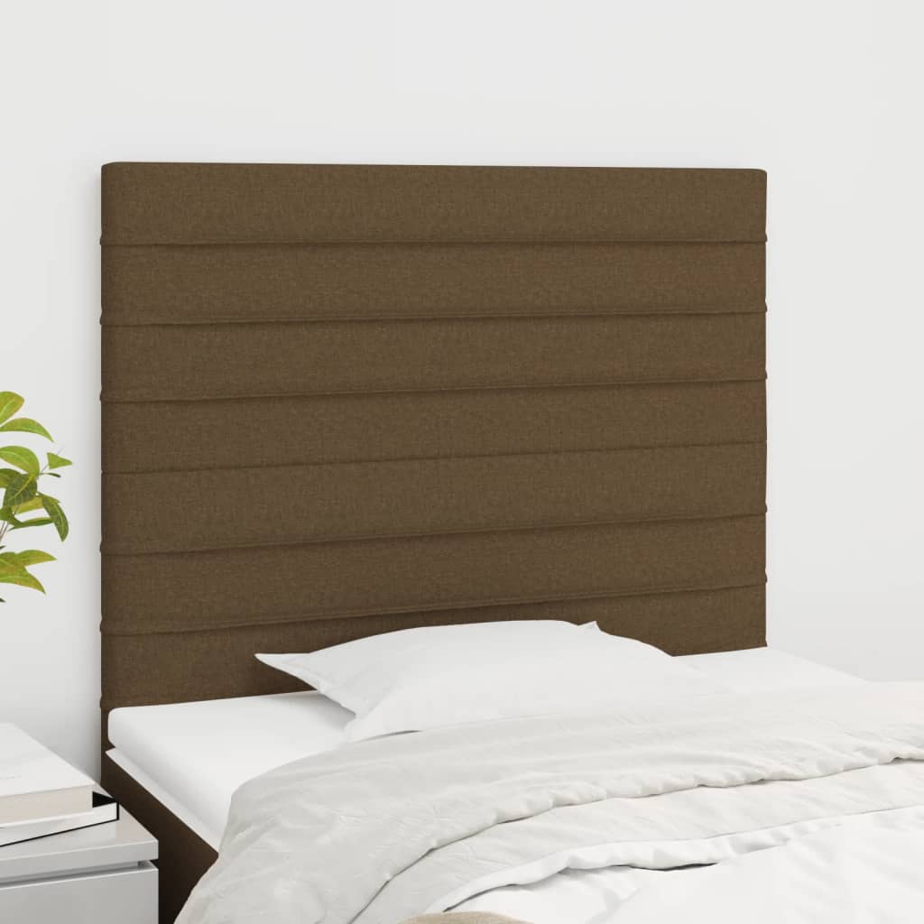 vidaXL Uzglavlja 2 kom tamnosmeđa 90x5x78/88 cm od tkanine - cover