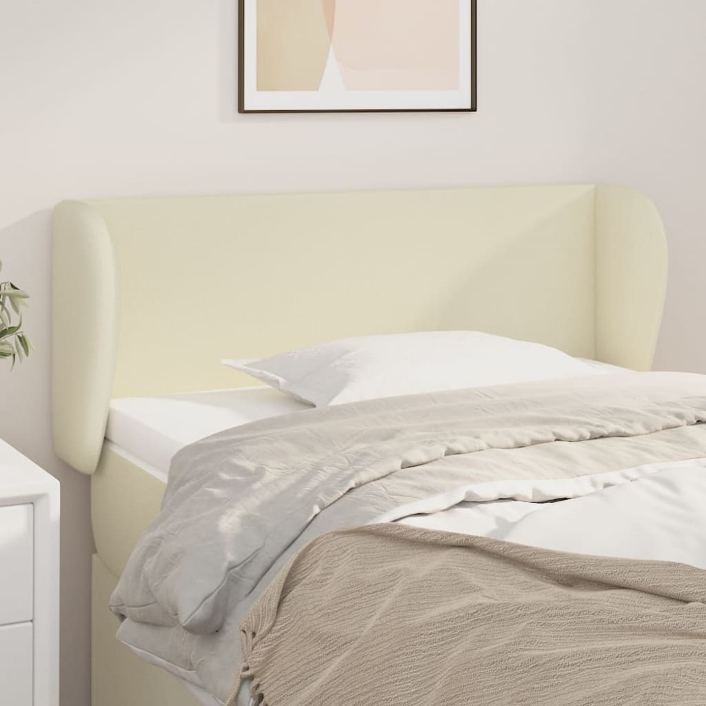 vidaXL Uzglavlje s ušima krem 103x23x78/88 cm od od umjetne kože - cover