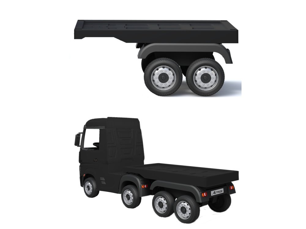 Prikolica za kamion Mercedes Actros HL358 - crna - cover