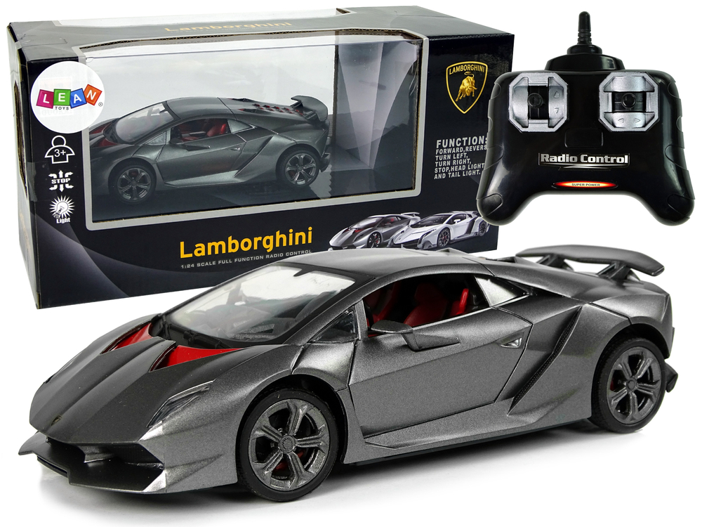 Auto na daljinsko upraljanje 1:24 Lamborghini - sivi - cover