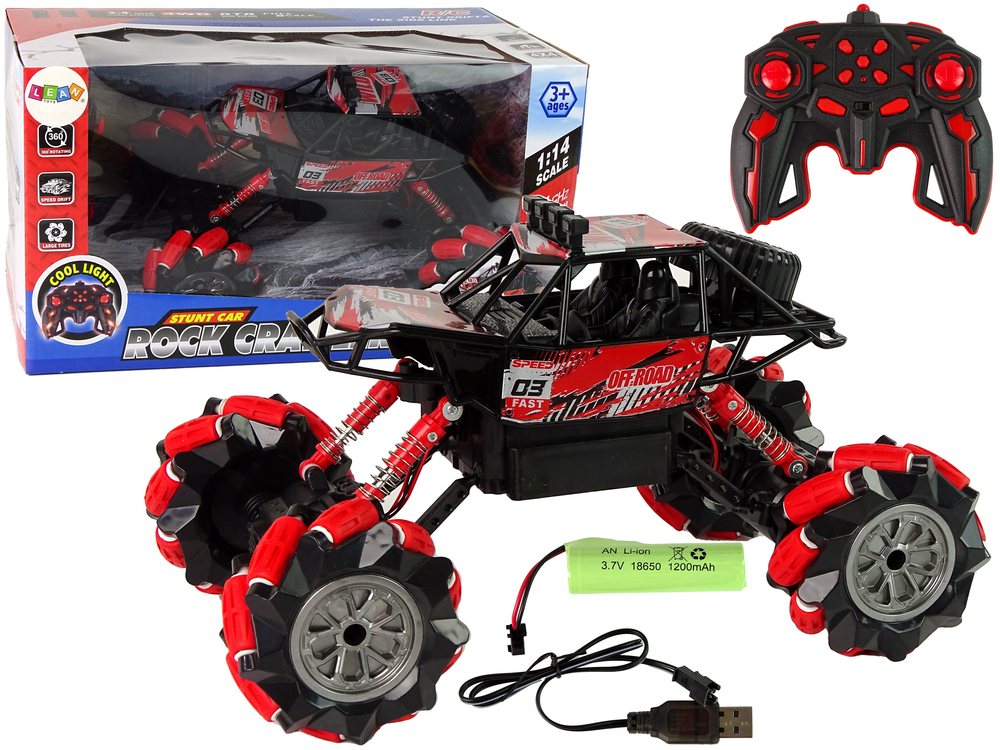 Buggy na daljinsko upravljanje off-road car R/C 1:14  - crveni - cover
