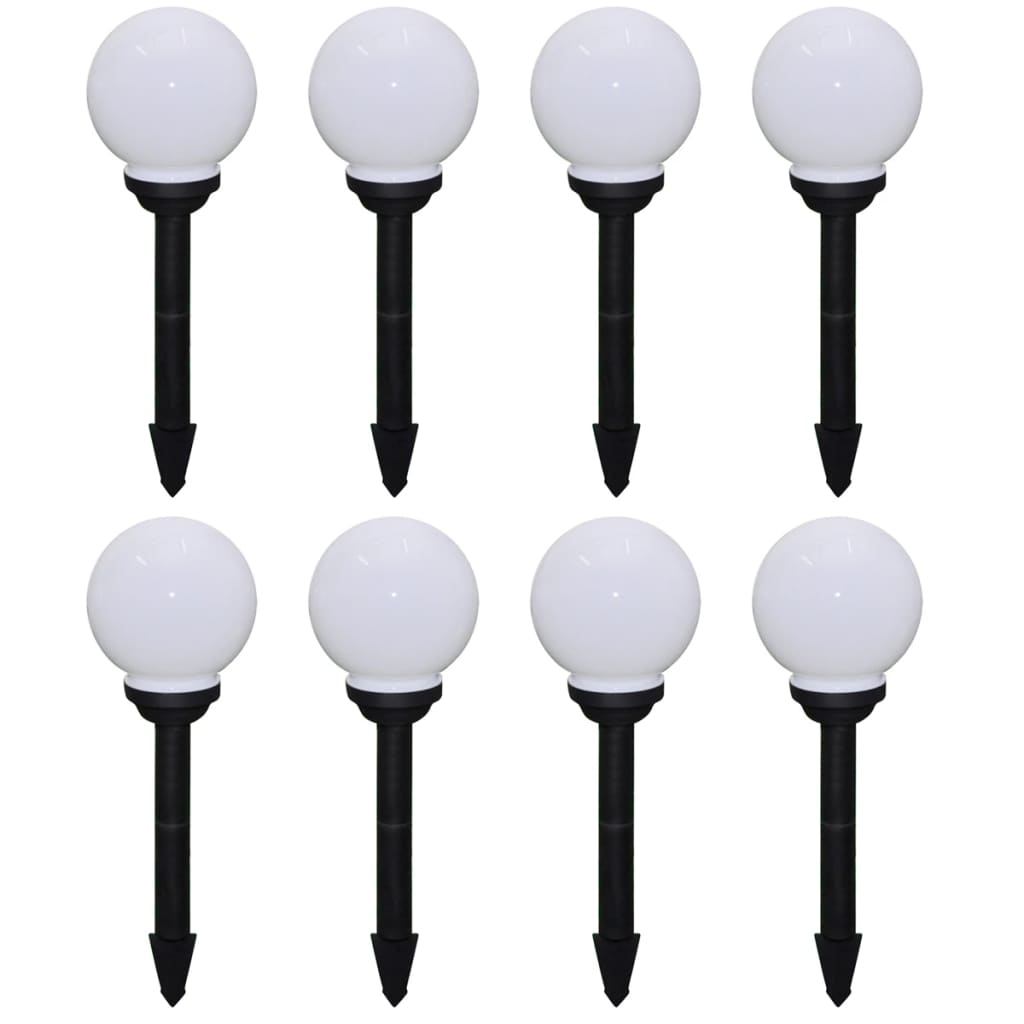 vidaXL Vrtne podne svjetiljke sa šiljkom za tlo 8 kom LED 15 cm - cover
