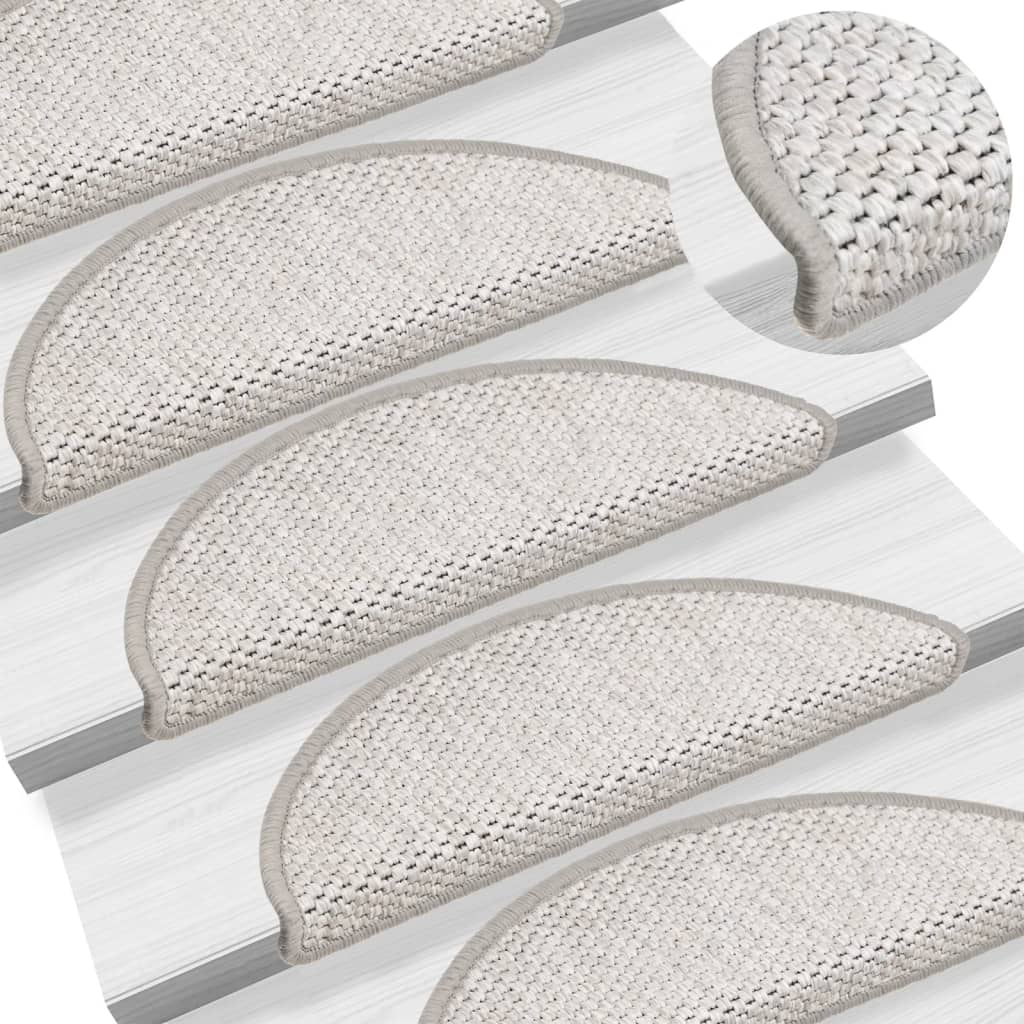 vidaXL Samoljepljivi otirači za stube 15 kom 56x17x3 cm boja platine - cover