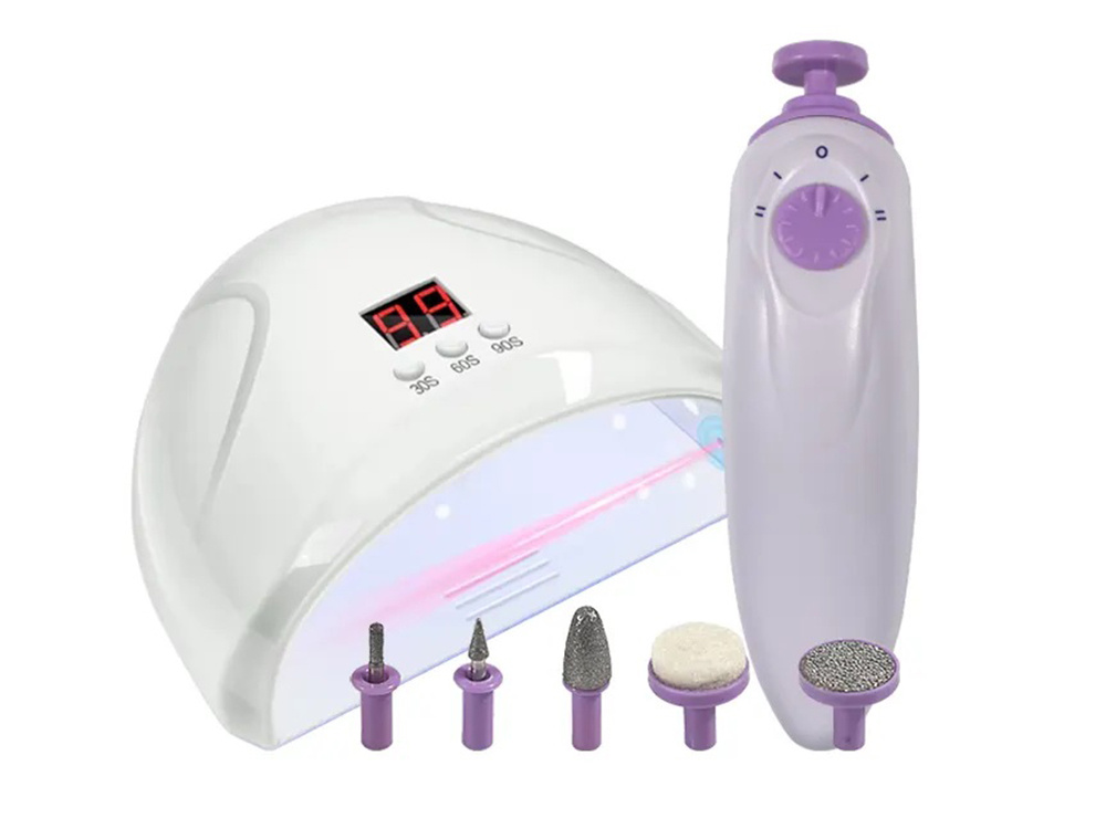 LED lampa + brusilica za nokte Hybrid 2u1 - cover