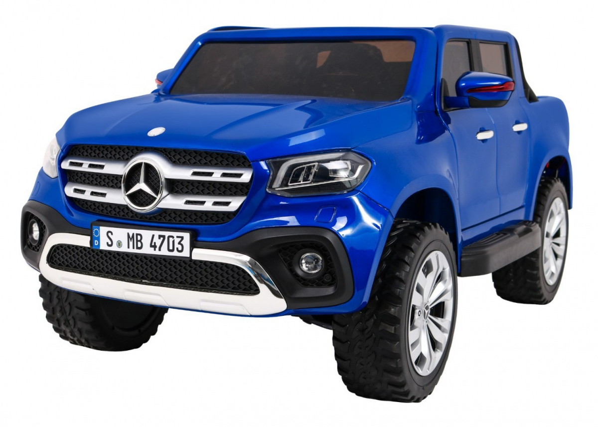Licencirani auto na akumulator Mercedes Benz X-Class MP4  - dvosjed - plavi/lakirani - cover