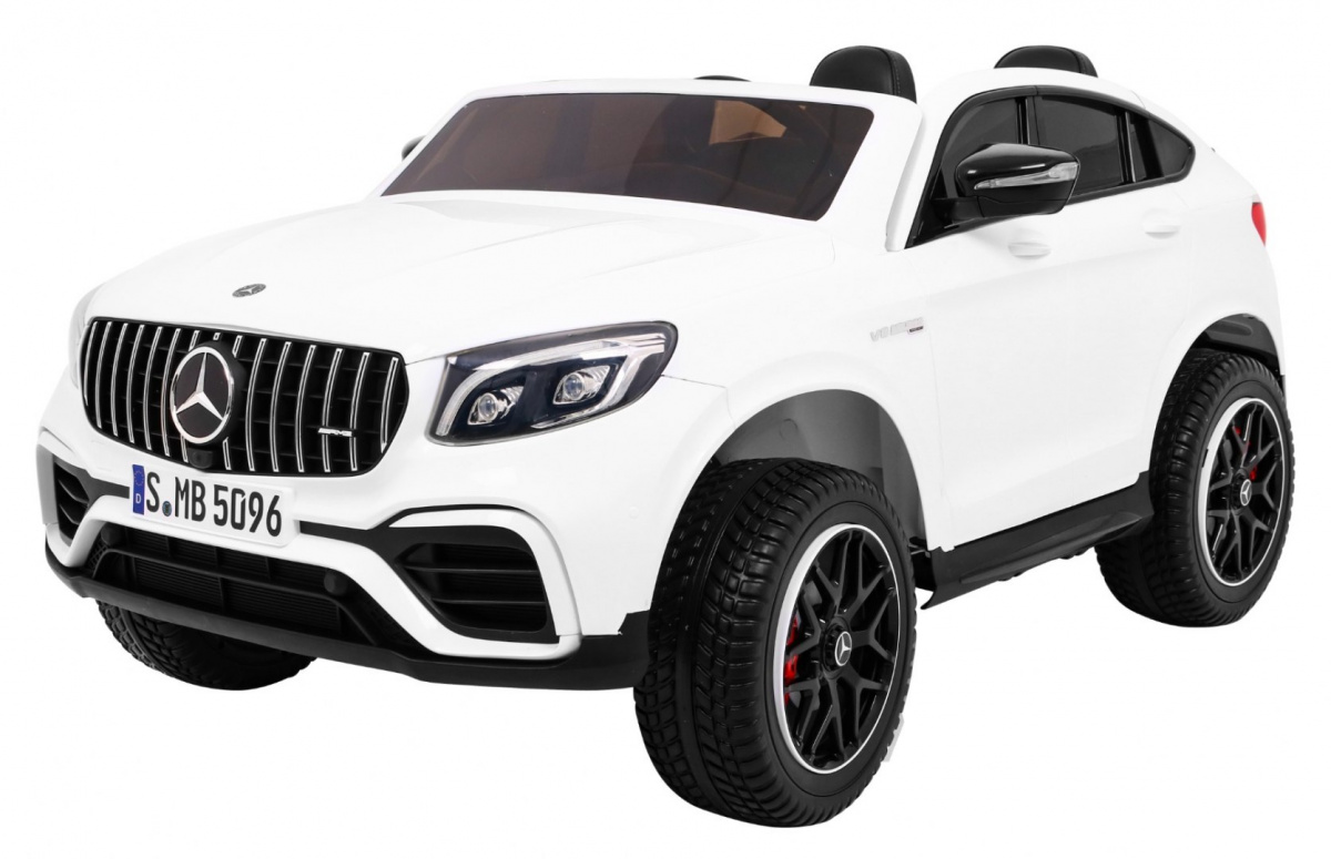 Licencirani auto na akumulator Mercedes GLC 63S - dvosjed - bijeli - cover