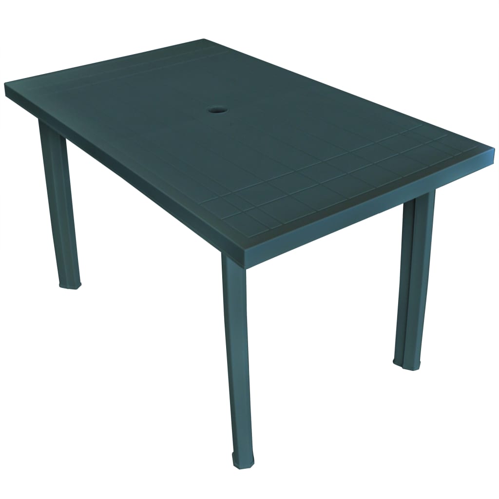 vidaXL Vrtni stol od plastike zeleni 126 x 76 x 72 cm - cover