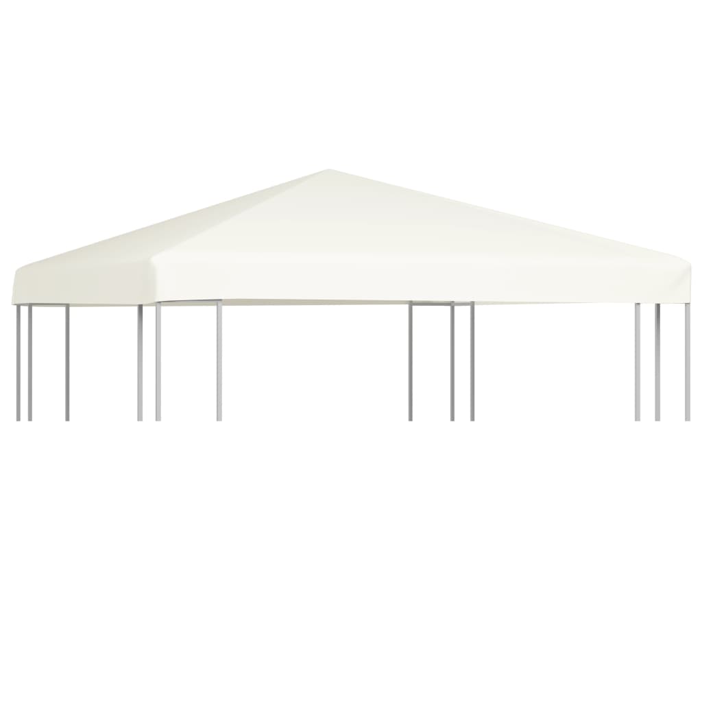 vidaXL Pokrov za sjenicu 310 g/m² 3 x 3 m krem-bijeli - cover