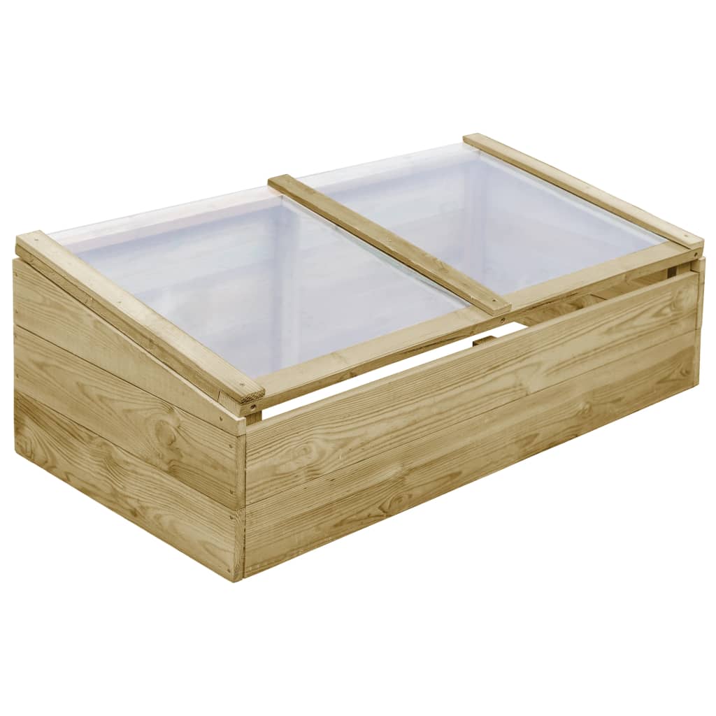 vidaXL Staklenik od impregnirane borovine 100 x 50 x 35 cm - cover